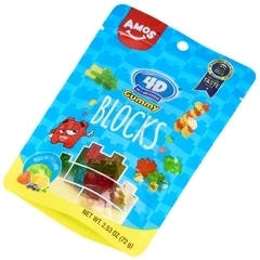 Жевательный мармелад 4D Blocks Фруктовый микс Китай 72г