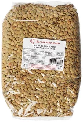 Чечевица тарелочная продовольственная зеленая Деликатеска 800г-0}
