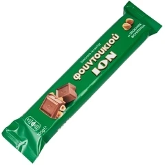 Шоколад молочный с цельным лесным орехом Греция 100г