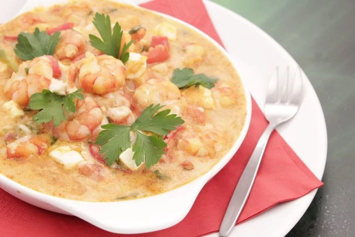 Креветки саганаки