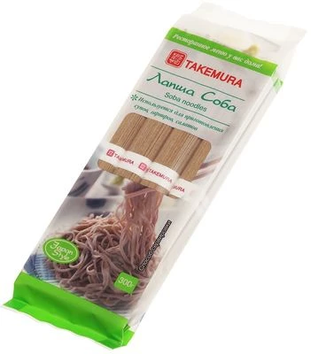 Лапша гречневая Соба для приготовления супов гарниров салатов 300г-1}