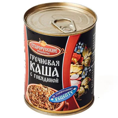 Каша гречневая с говядиной 340г-0}