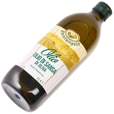Масло оливковое рафинированное Olio di Sansa /Pomace Olive Oil Santangelo Италия 1л -1}
