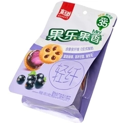 Печенье-сэндвич Jiashili с желейной начинкой с соком черной смородины Китай 59г