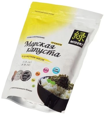 Морская капуста жареная в кунжутном масле 80г-1}