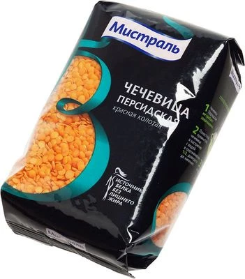 Чечевица красная Персидская колотая Мистраль 450г-1}