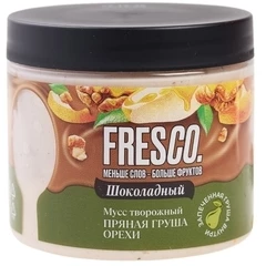 Мусс шоколадный творожныйс пряной грушей и орехами Fresco 110г