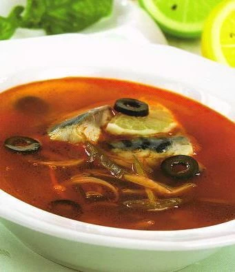 Солянка с рыбой