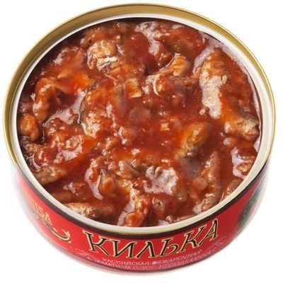 Килька каспийская обжаренная в томатном соусе неразделанная 240г-1}