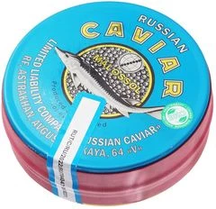 Икра черная стерляди без консервантов замороженная 250г 