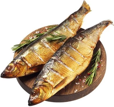 Сельдь атлантическая горячего копчения ~400г-0}