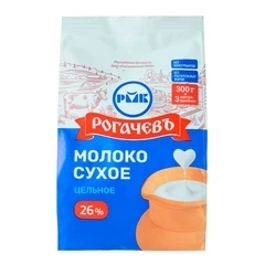 Молоко коровье сухое цельное Экстра Рогачев 26% жир. 300г