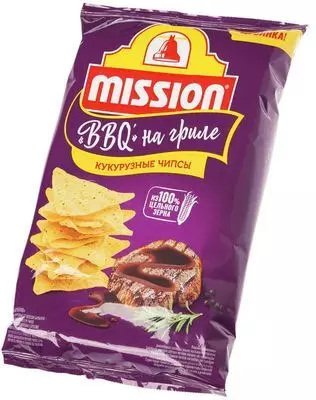 Чипсы кукурузные со вкусом барбекю Mission 90г - купить в Москве по ...