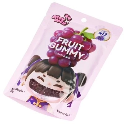 Жевательный мармелад Mey Wey 4D со вкусом винограда Китай 80г-1}