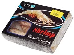 Креветки тигровые  с головой в панцире гигантские 4/6 1кг