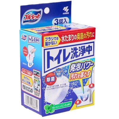 Таблетки Bluelet Bowl Cleaning Tablets для очищения сливного отверстия унитаза Япония 3шт-1}