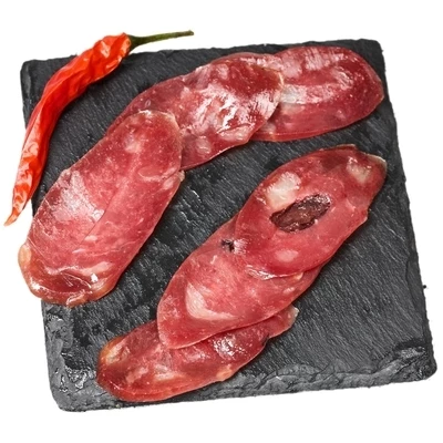 Колбаса сыровяленая Фуэт из мяса утки Canard с брусникой нарезка Деликатеска 50г-1}