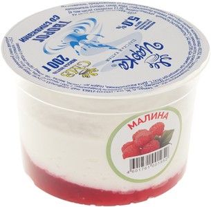 Творог малина со сливками 5% жир., 200г