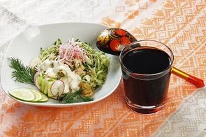 Окрошка на квасе