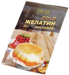 Желатин листовой 22г