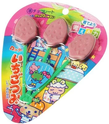 Шоколад клубничный Ичиго Тсуми на палочке 11г-1}