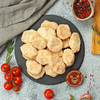 Наггетсы из цыпленка от Шефа ручная работа авторский рецепт Деликатеска 400г-0}