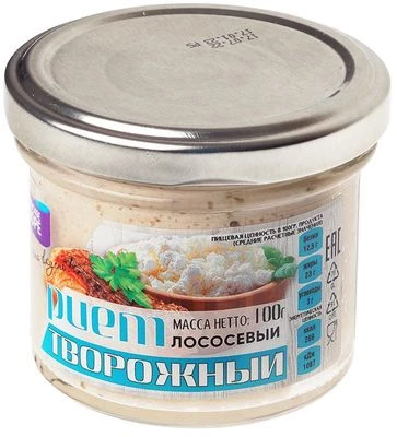 Риет лососевый творожный 100г-0}