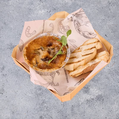 Жюльен с мидиями и грибами -0}