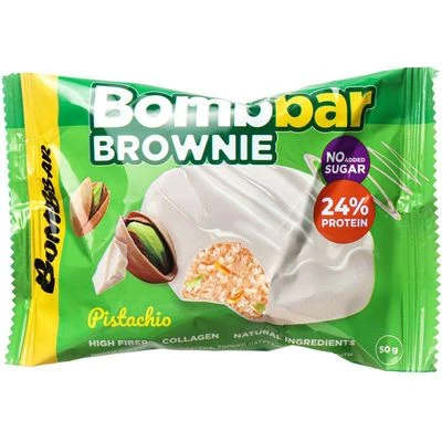 Печенье Bombbar Брауни с фисташкой 50г -0}