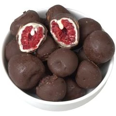 Малина в белом и молочном шоколаде без сахара Frambini 130г