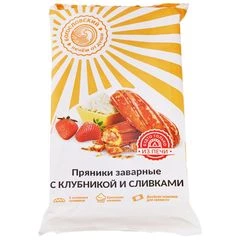 Пряники заварные с клубникой и сливками Богословский 240г