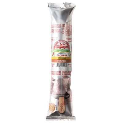 Мороженое Эскимо пломбир с ванилью в глазури 15% жир. 80г-0}