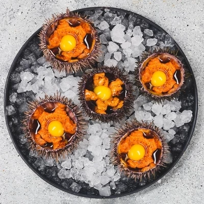 Сет 5 ежей с соевым соусом и перепелиным&nbsp;яйцом-1}