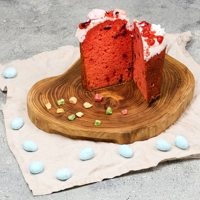 Кулич Пасхальный Красный бархат Деликатеска 450г-1}