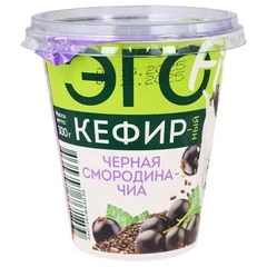 Кефирный продукт Эго Черная смородина, чиа 2.9% жир. 300г
