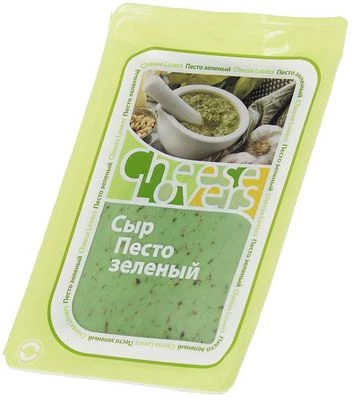 Сыр Песто зеленый нарезка 50% жир. 150г-1}