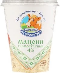 Мацони термостатный Коровка из Кореновки 4% жир., 350г РАСПРОДАЖА