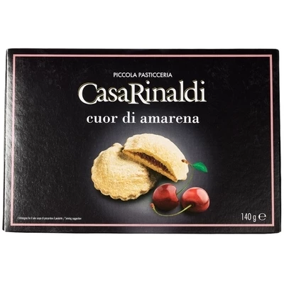 Печенье Casa Rinaldi Куор ди Амарена с вишневым пюре Италия 140г-0}