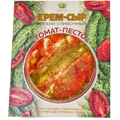 Крем-сыр Томат-соус песто Amyga 120г-0}