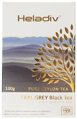 Чай черный листовой Earl Grey с бергамотом Heladiv 100г