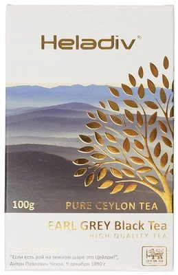 Чай черный листовой Earl Grey с бергамотом Heladiv 100г-0}