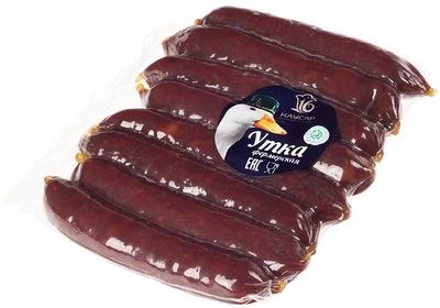 Колбаски Каусар из мяса уток сырокопченые охлажденные халяль ~200г-1}