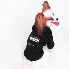 Толстовка для французского бульдога Lion черная 1шт