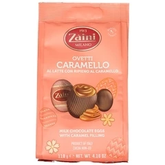 Яйца из молочного шоколада с начинкой со вкусом карамели и кристаллами морской соли Zaini Италия 118г