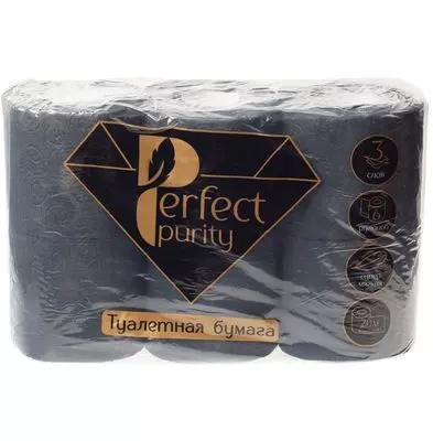 Туалетная бумага Perfect Purity черная 6шт - купить в Москве по ...