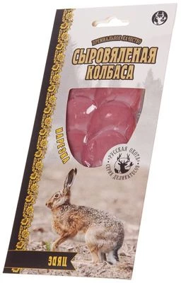 Колбаса из зайца нарезка сыровяленая 75г-1}