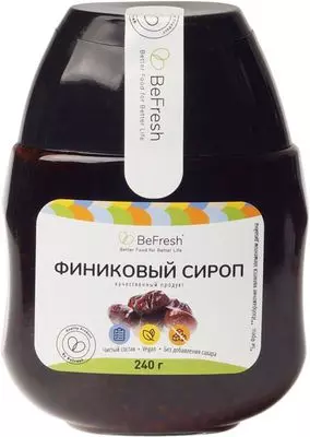 Сироп финиковый Befresh 240г - купить в Москве по выгодной цене в ...