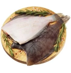 Камбала белобрюхая потрошеная без головы~1кг