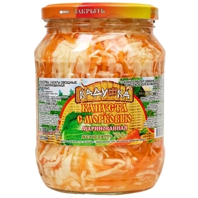 Капуста маринованная с морковью Кадушка 700г-0}