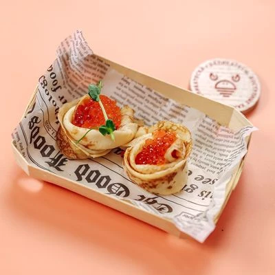 Блины с красной икрой горбуши 80г-0}